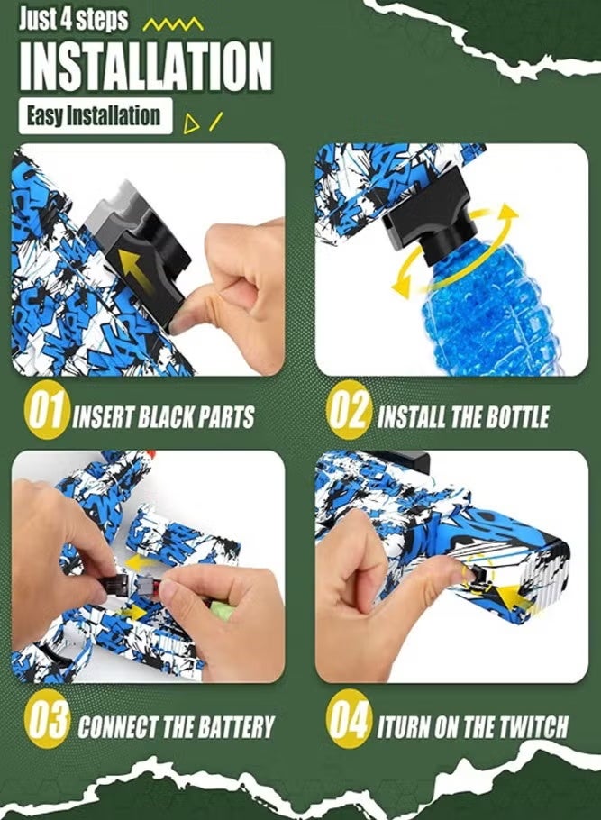 MOSH Gel Ball Gun - High Precision Hydrated Ball Launcher, Fun and Safe for Outdoor Use - Image 2